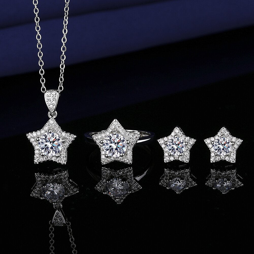 Graceful Women's Fashion Star Zircon Ear Jewelry Accessories