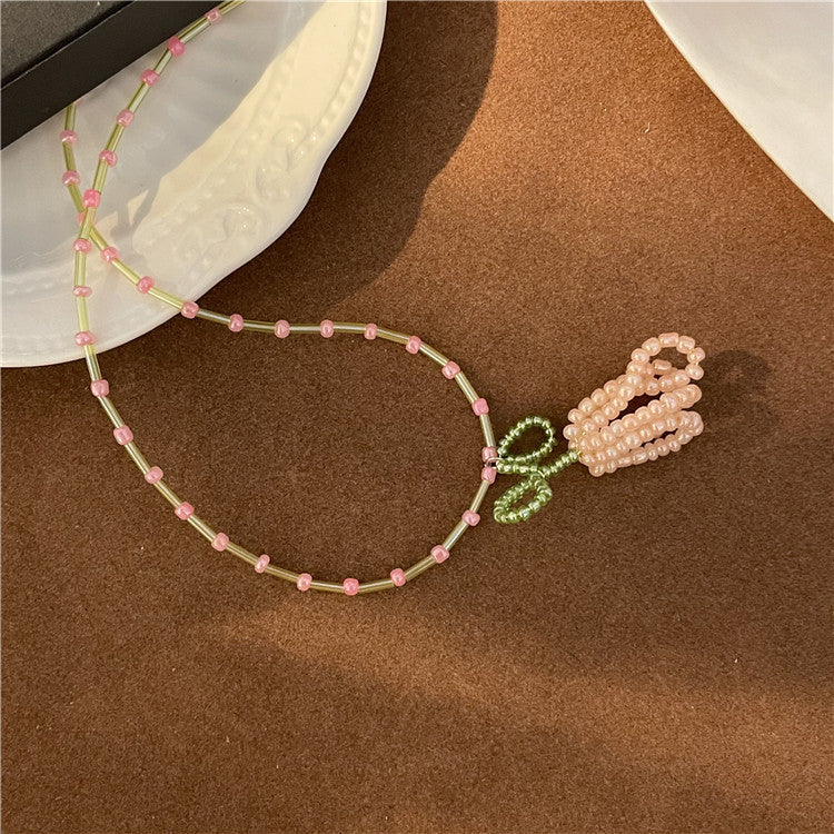 Women's Irregular Gravel Beaded Crystal Bohemian Clavicle Necklaces