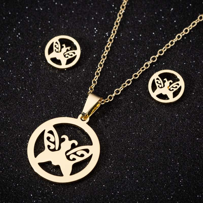 Animal Three-piece Fashion Geometry Pattern Gesture Necklaces