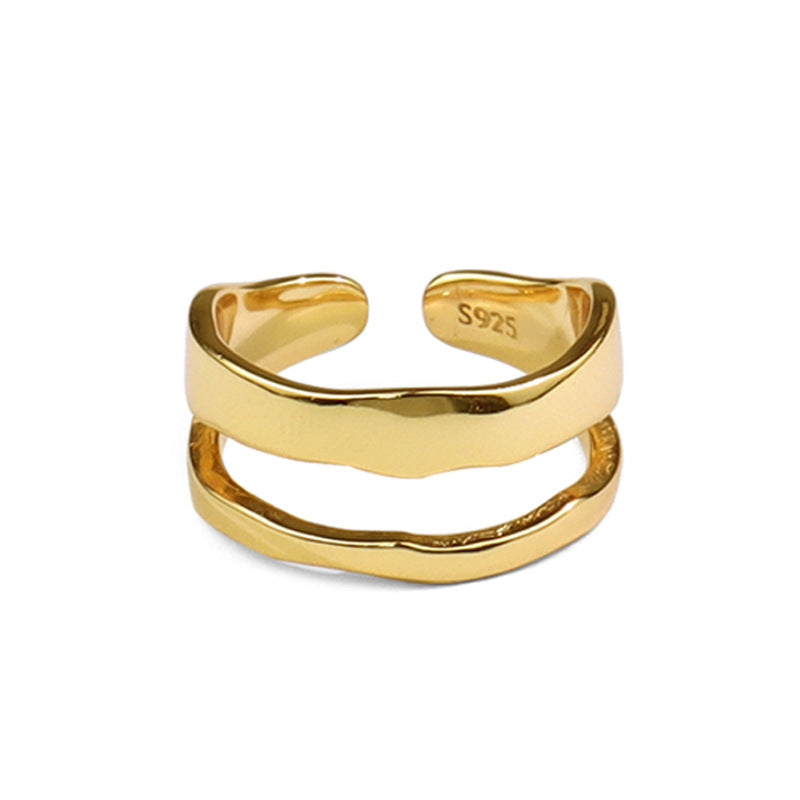 Fashion Line Female Niche Design Ornament Rings