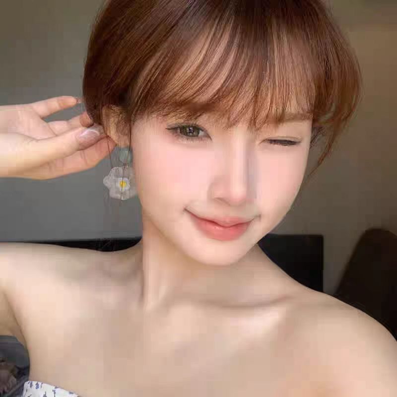 Dopamine Flower Ear Hook Female Summer Earrings