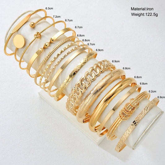 Women's Exquisite Knotted Printed Glossy High Sense Fashion Bracelets