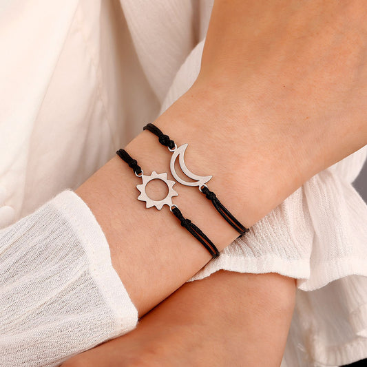 Sangle de transport creuse en acier inoxydable, bracelets réglables