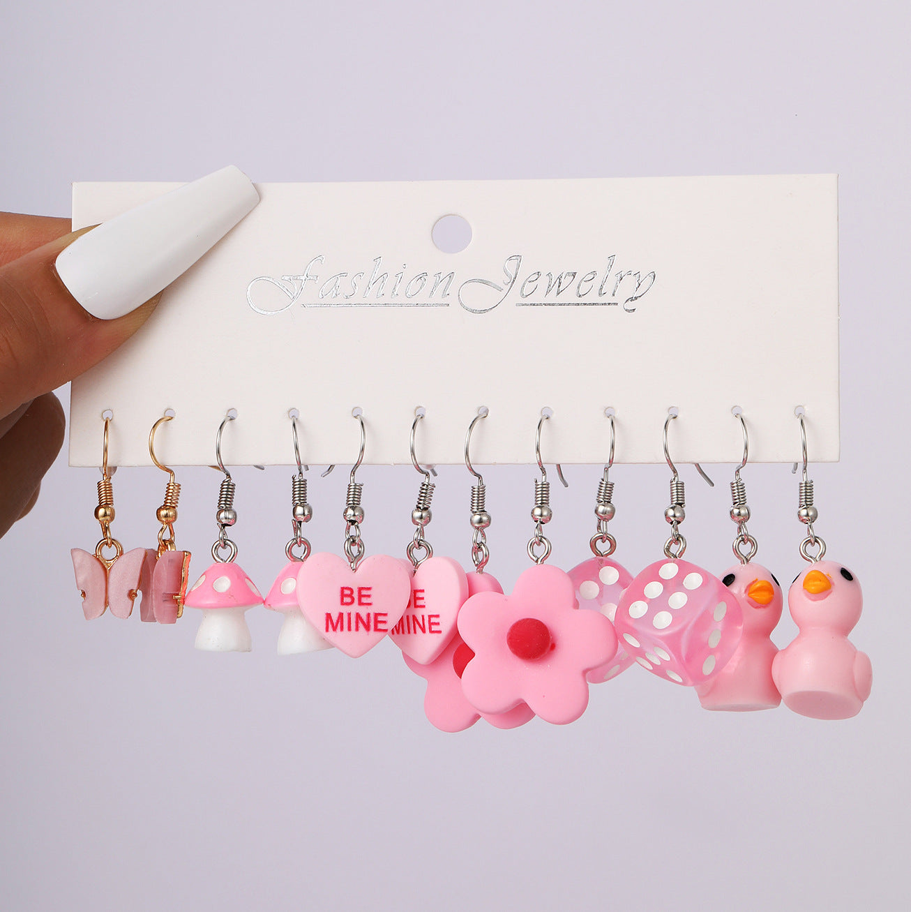 Duck Frog Card Storage Fun Acrylic Earrings