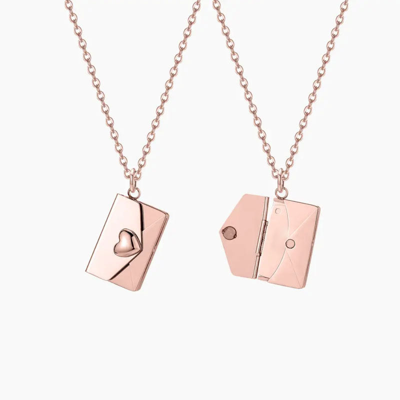 Colorfast Couple Book Personalized Love Open Close Sweater Necklaces
