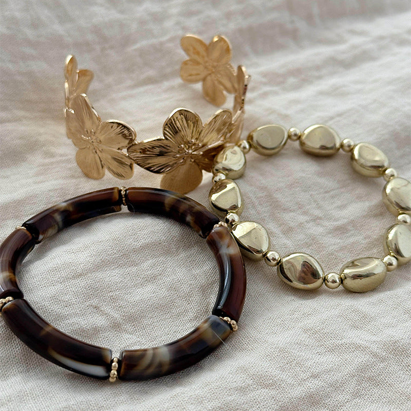 Flower Round Vintage Personality Fashion Exquisite Versatile Design Bracelets