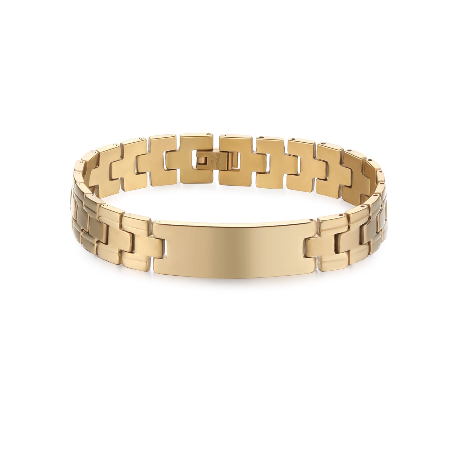 Strap Titanium Steel Personality Lettering Fashion Stainless Couple Watch Bracelet