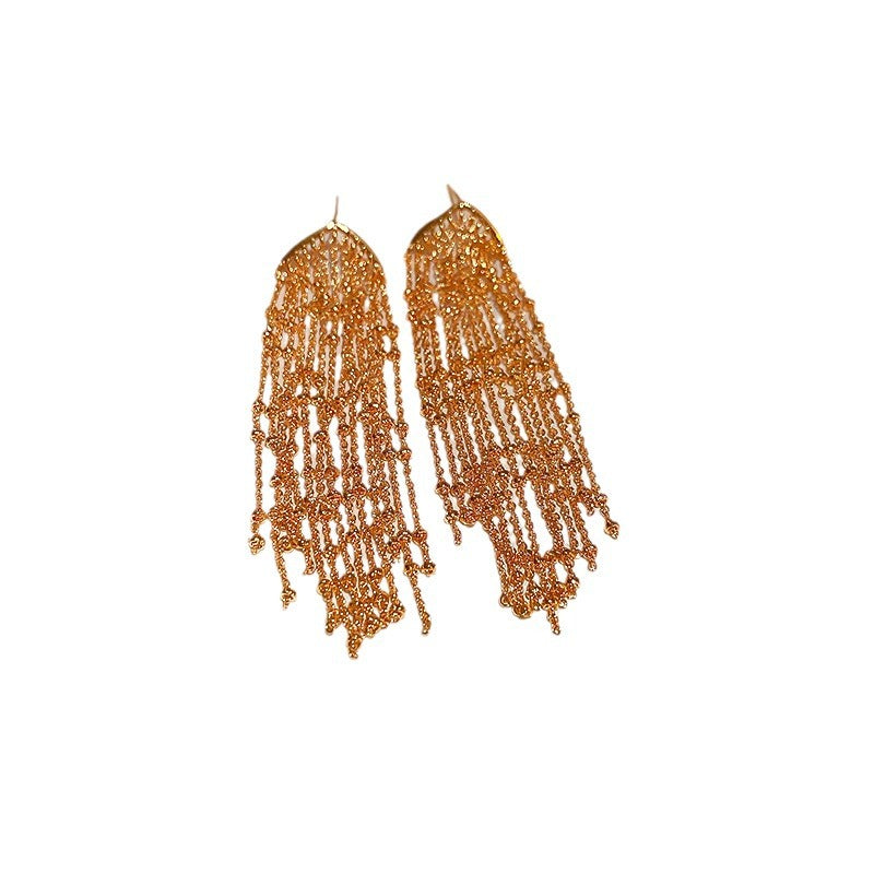 Boucles d'oreilles longues à pampilles en forme de cœur d'amour, personnalité gracieuse