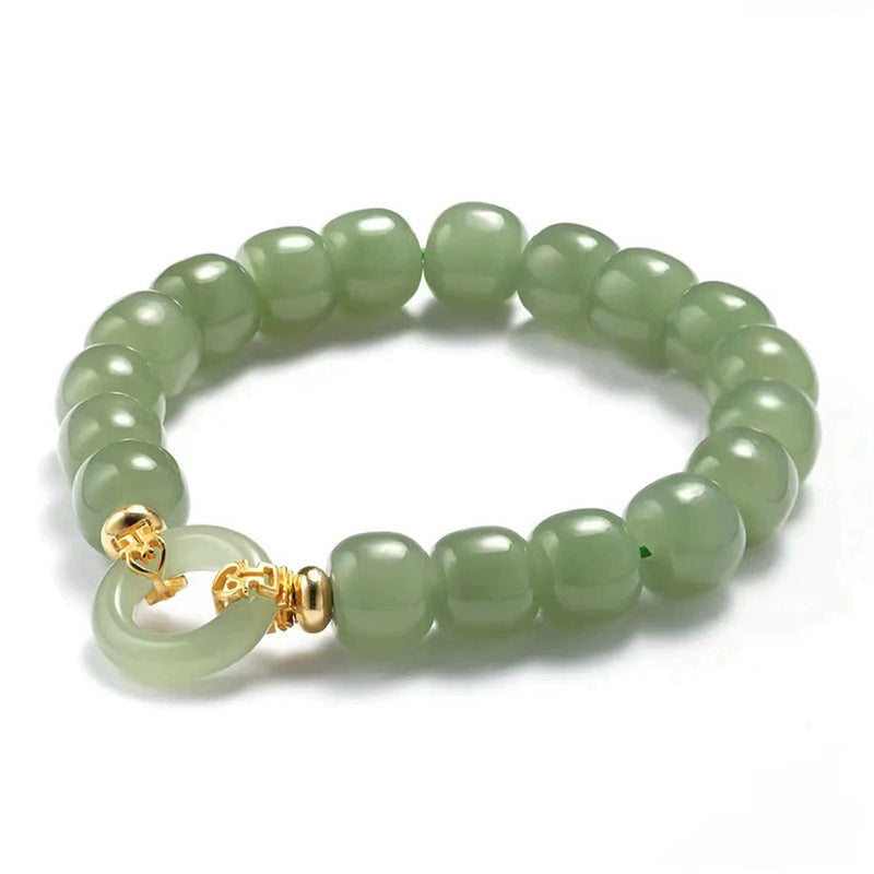 Bracelets de luxe Shi Peace Buckle Jade Light