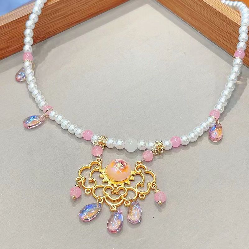 Children's Chinese Clothing Polo Collar Fresh Simple Temperament Necklaces