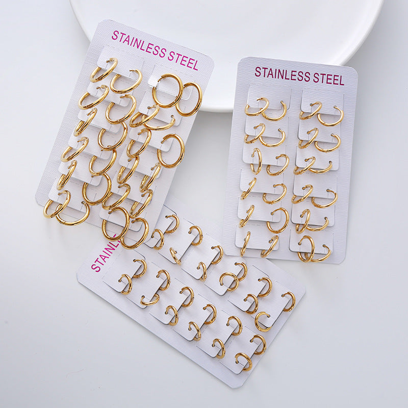 Closed Synthetic Ear Clip Wire Diameter Rings