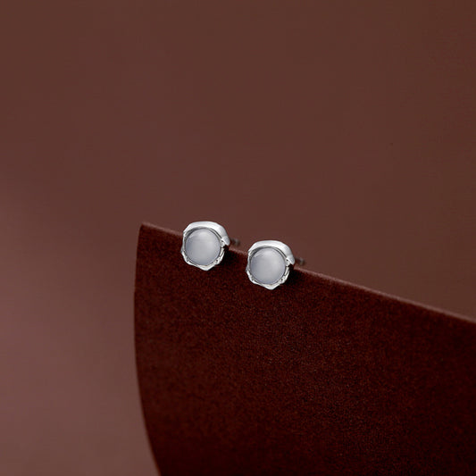 Women's Opal Stone Ear Korean Light Luxury Temperament Sleeping No Need Rings