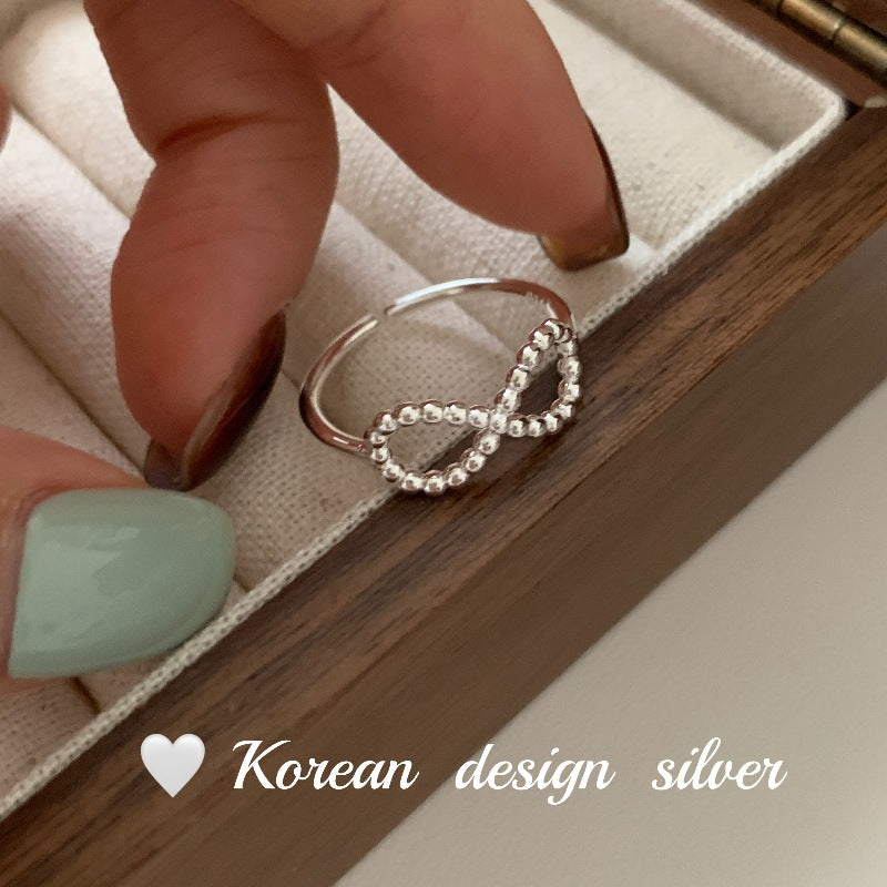 Design Sier Accessoires Sterling Fine Twist Infinite Twin Rings