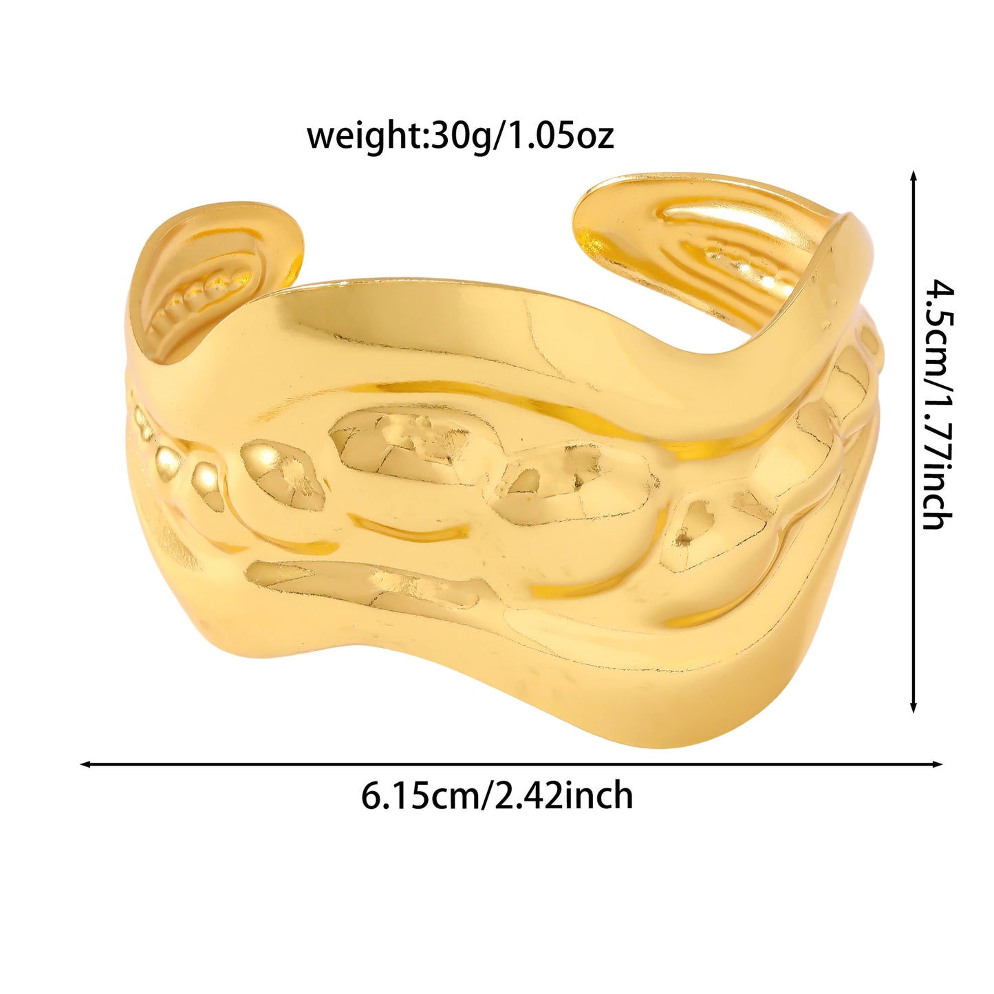 Women's Stainless Steel Open Adjustable Affordable Luxury Fashion Bracelets