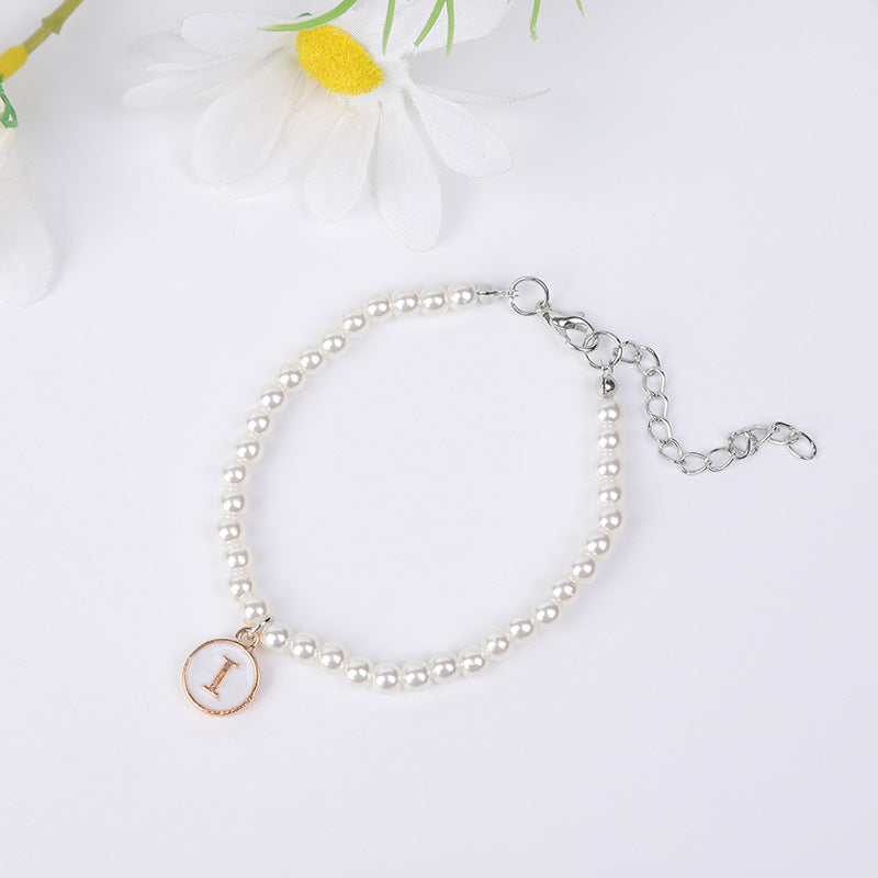 Simple Pearl English Your Name Female Bracelets