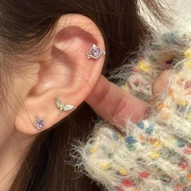 Small Cute Sweet Ear Personalized Niche Design High-grade Sense Fashionable Earrings