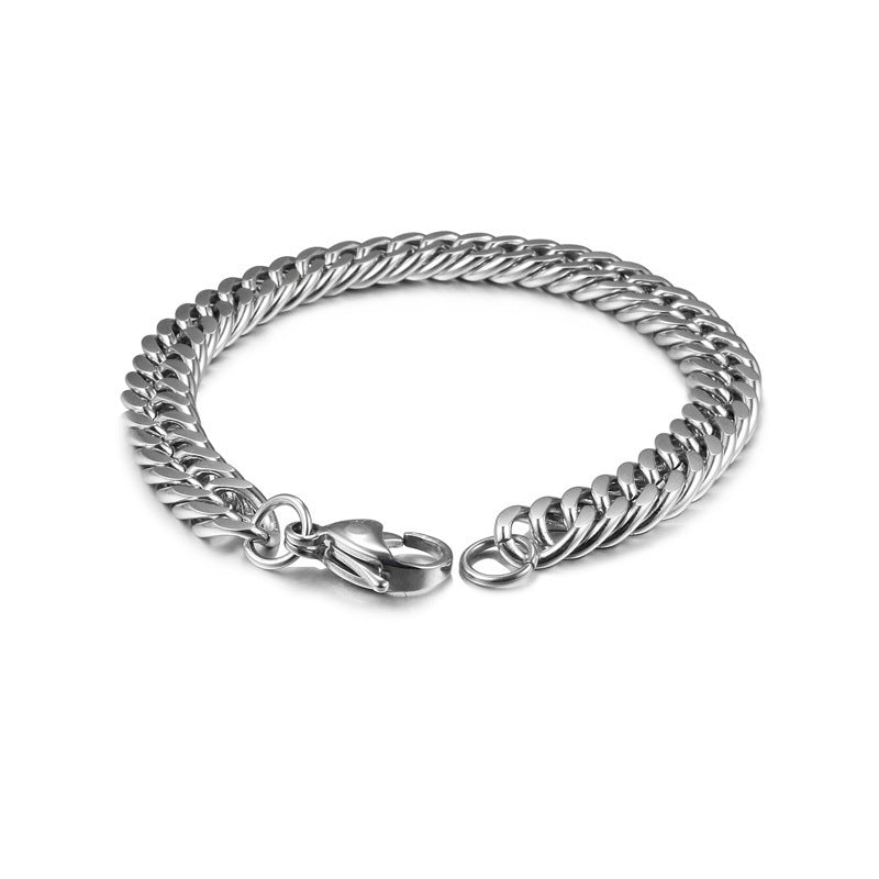 Men's Korean Titanium Steel Chain Personalized Simple Cold Style Punk Bracelets