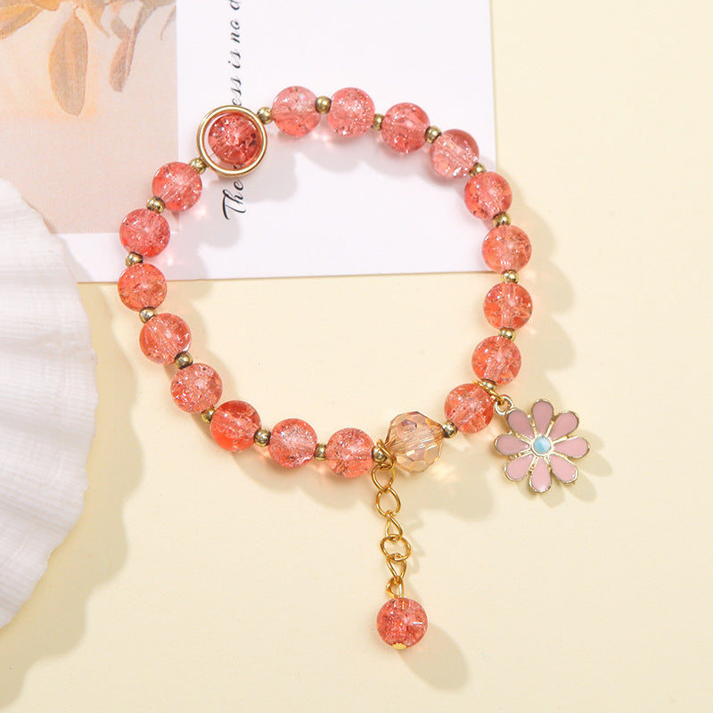 Explosion Flower Crystal Little Daisy Female Korean Jewelry Sunflower Bracelets