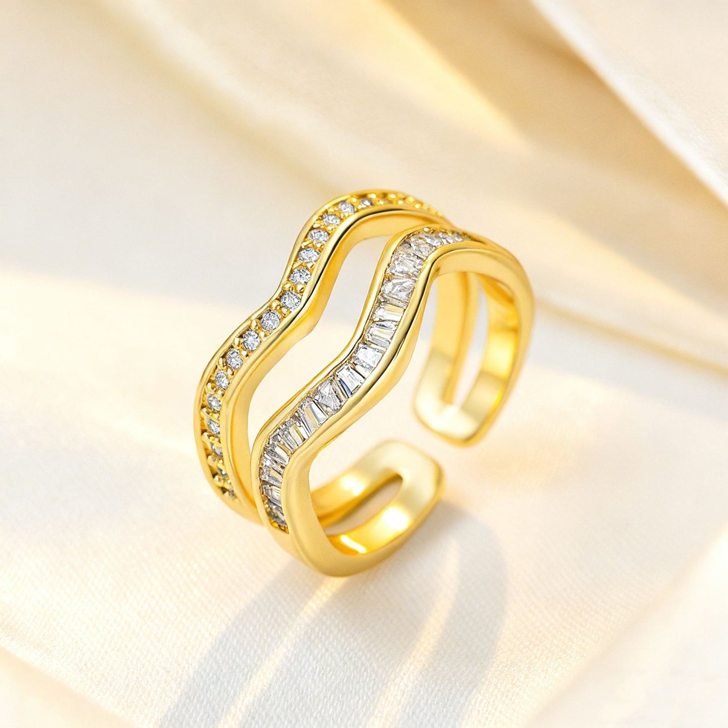Light Luxury High Sense Opening Adjustable Rings