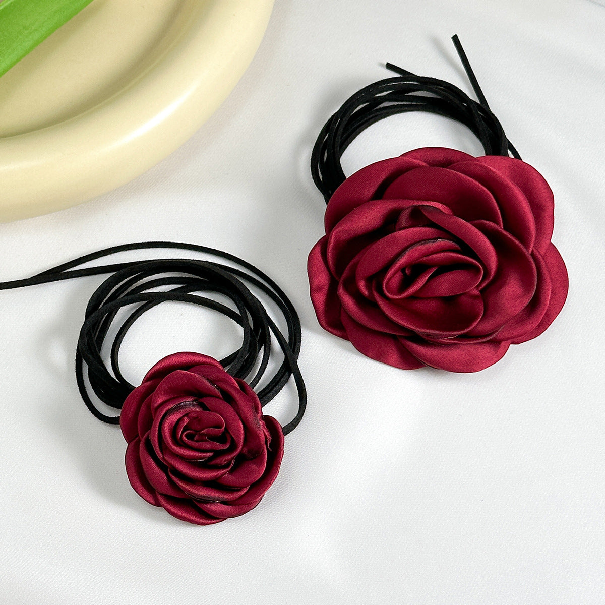 Women's Flower Strap Vintage Rose Dinner Collar Necklaces