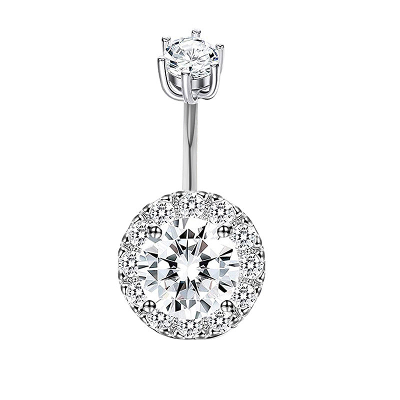Zircon Navel Human Body Piercing Piece Rings