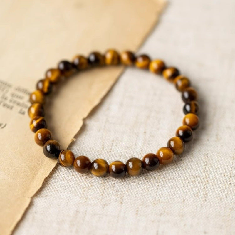 Three-sided Gold Yellow Tiger Eyes Waterfall Rich For Bracelet