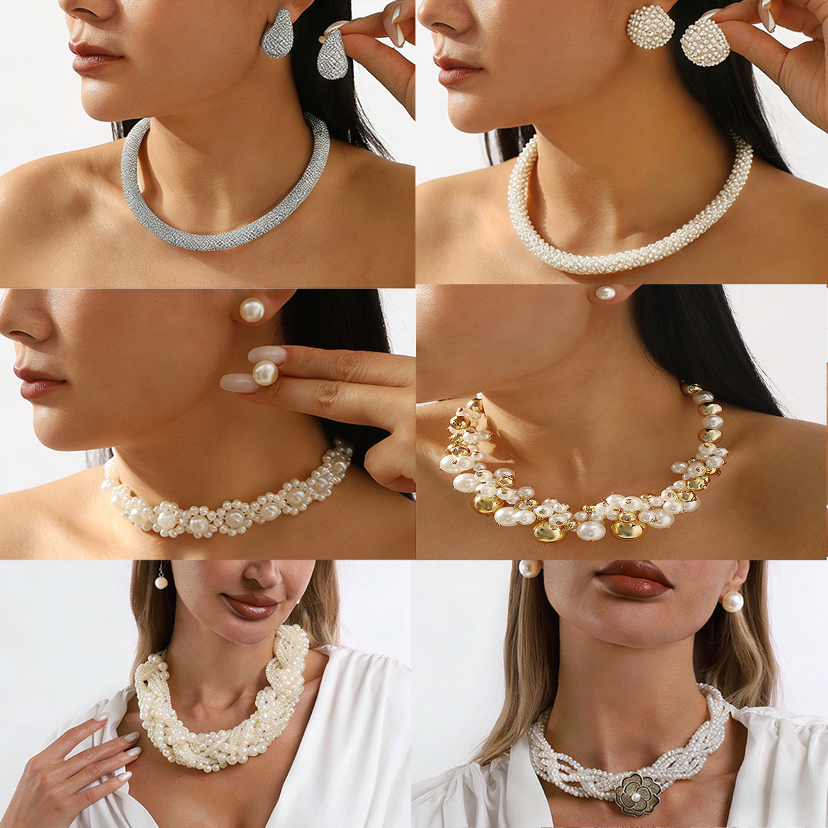 Wedding Versatile Imitation Pearl Short High-key Dignified Exquisite Necklaces