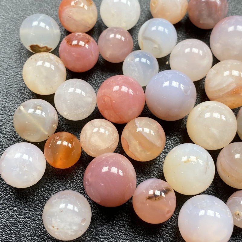 Salt Source Scattered Beads Peach Gradient Color Bracelets