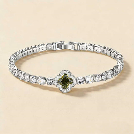 Flower Buckle Zircon Light Luxury High Bracelet