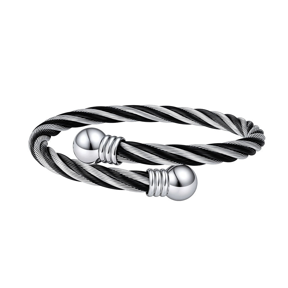 Men's Carrying Strap Stainless Fashion Simple No Color Bracelet