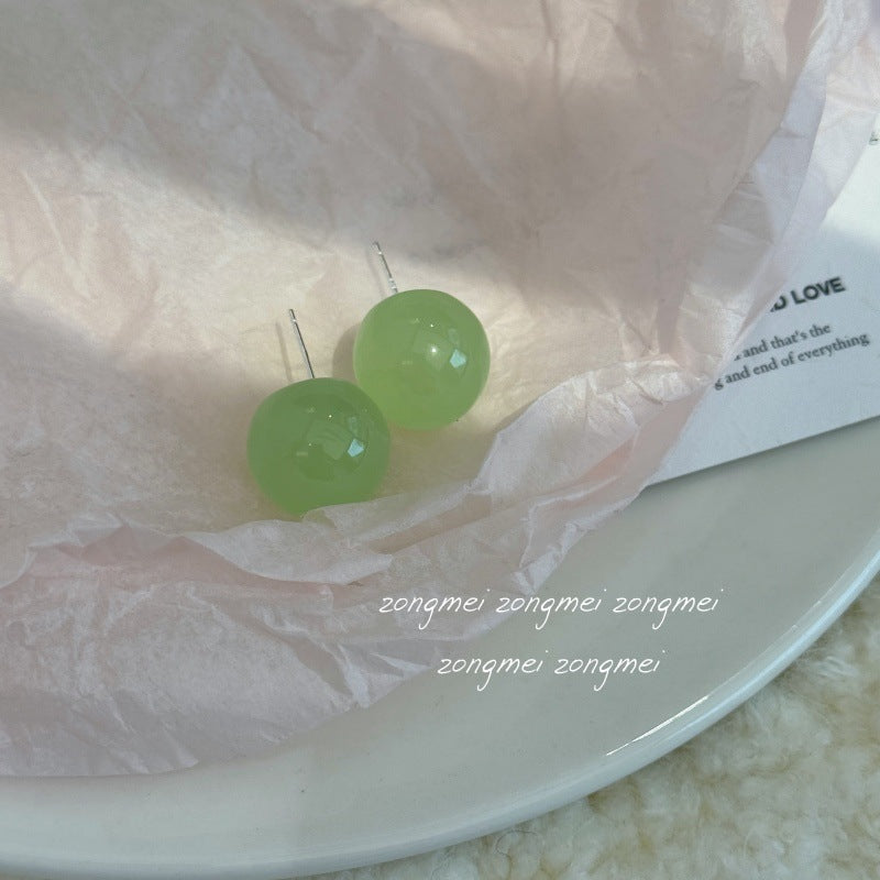 Small Size Round Beads Special Interest Simple Ear Clip