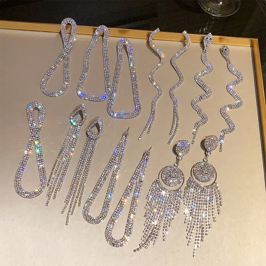 Long Fringe High-grade Light Luxury Temperament Earrings