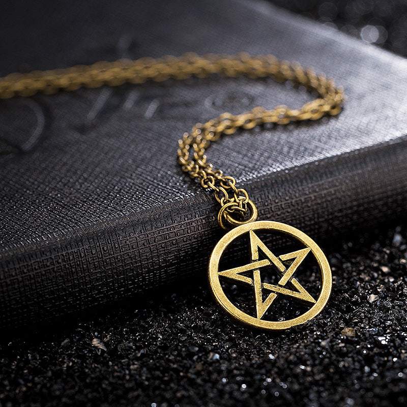 Movie Five-pointed Star Sun Evil Power Necklaces