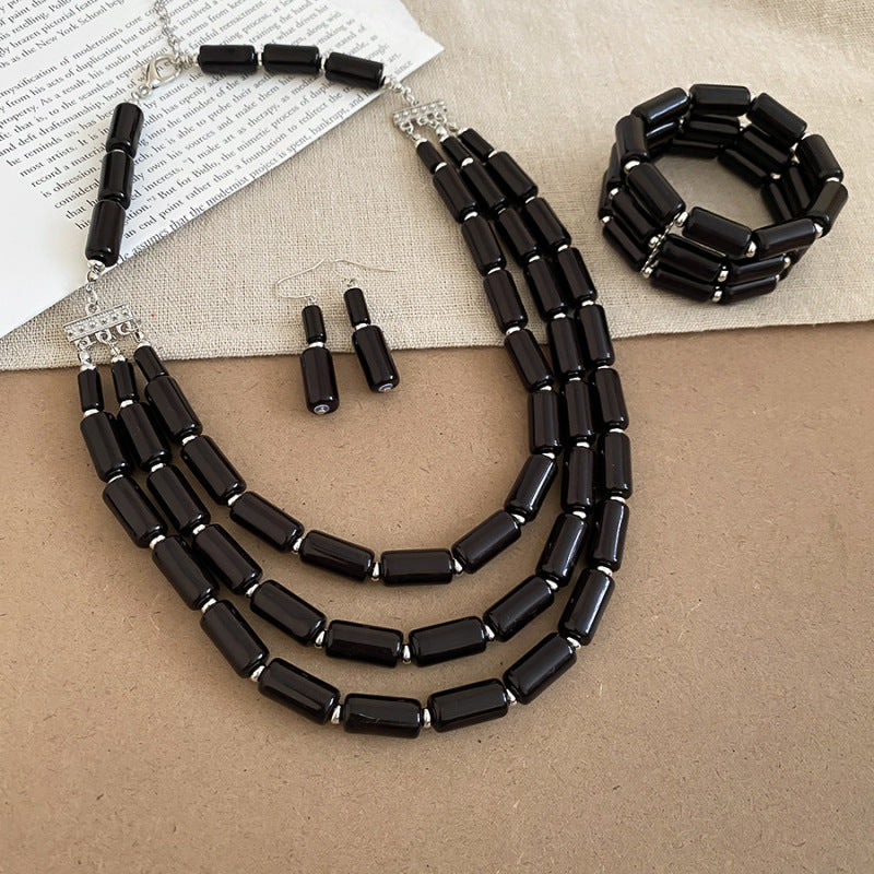 Dopamine Acrylic Beaded Sub Personality Light Luxury Bracelets