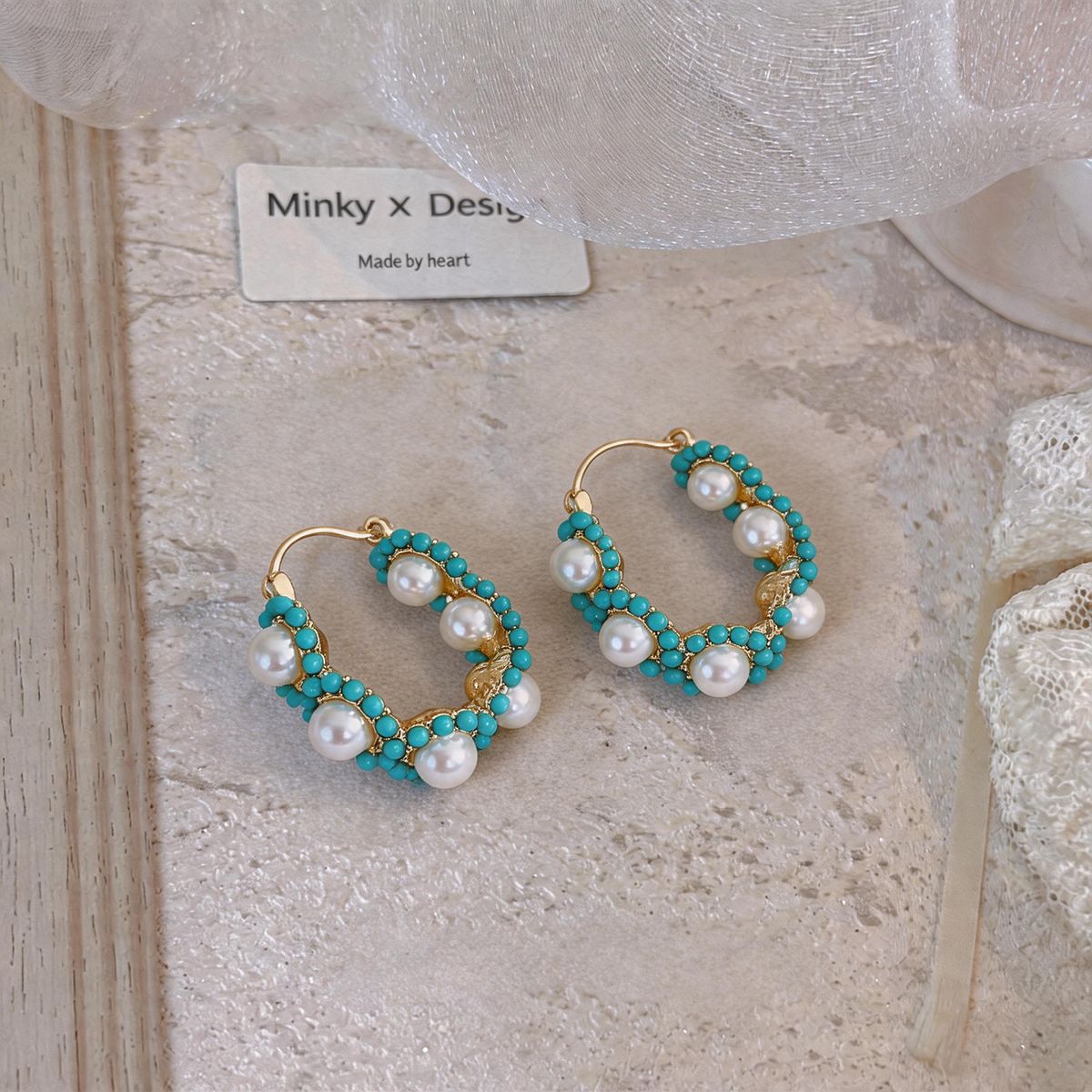Winding Pearl Fashionable Personalized Design Versatile Light Luxury Ear Buckle