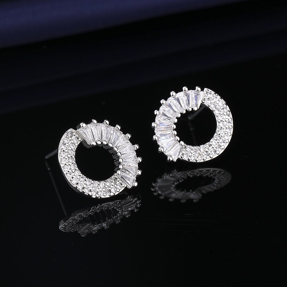 Zircon de haute qualité pour femmes, boucles d'oreilles à la mode de Style classique