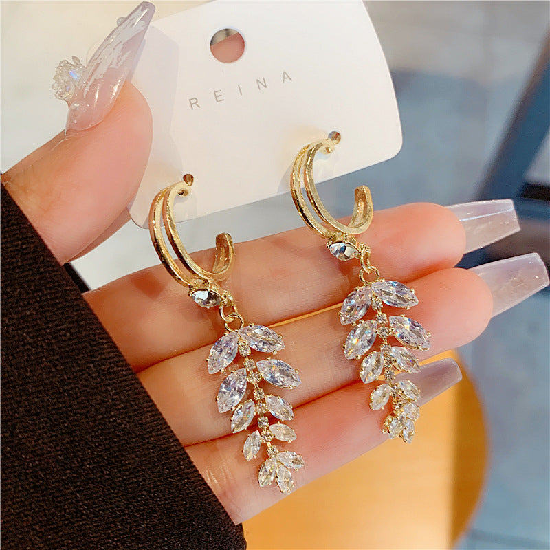 Women's Affordable Luxury Fashion Wheat Tassel For Stud Earrings