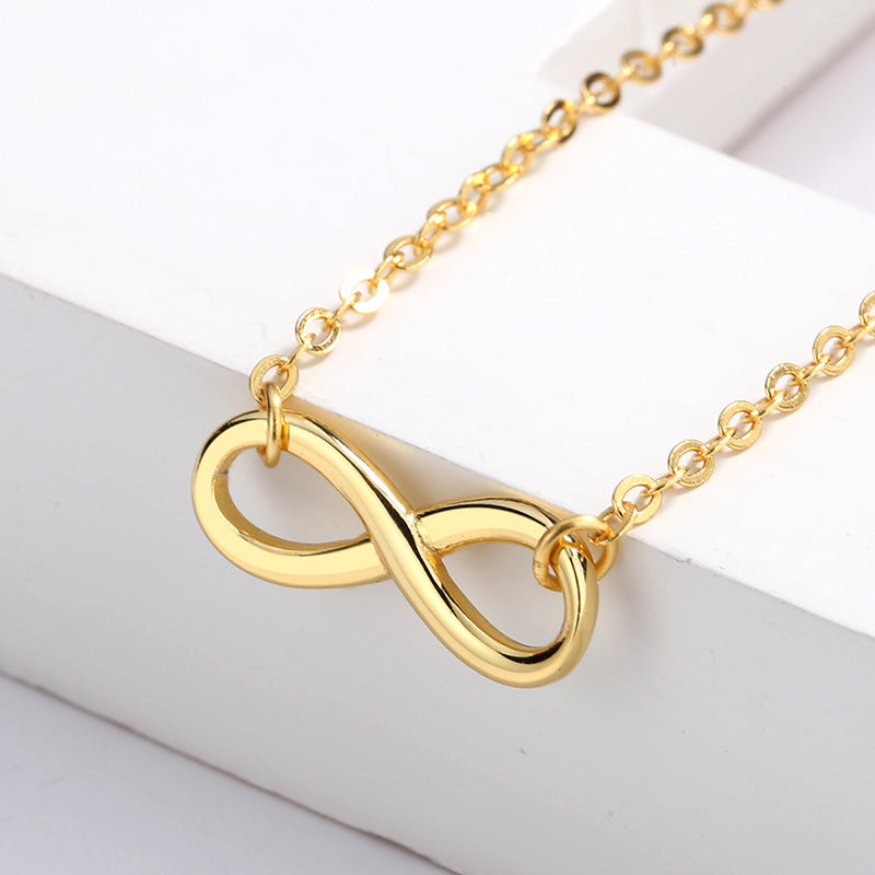 Women's Love Interwoven Infinite Symbol Sterling Sier Necklaces