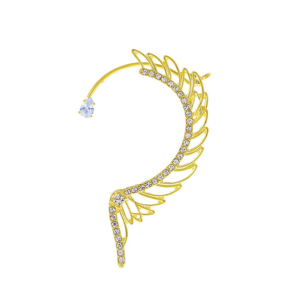 Cold Style Alloy Irregular Butterfly Ear Female Niche Personality Stud Earrings