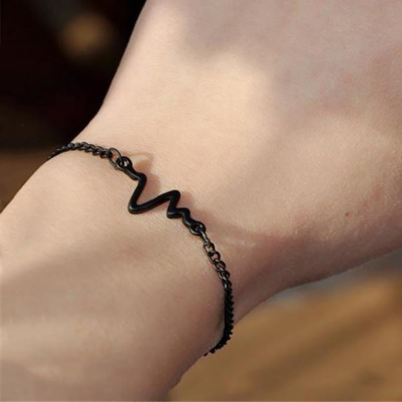 Women's Korean Retro Heartbeat Temperamental Minority Commute Casual Simple Bracelet