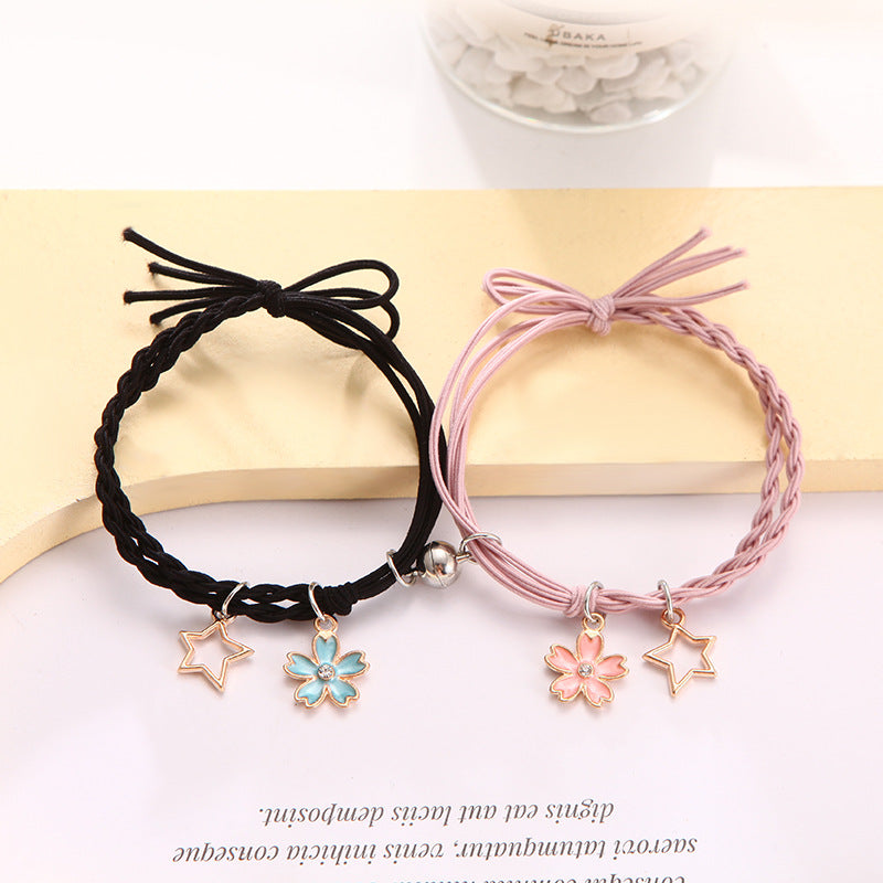 Female Couple Pair Rubber Band For Boyfriend Bracelets