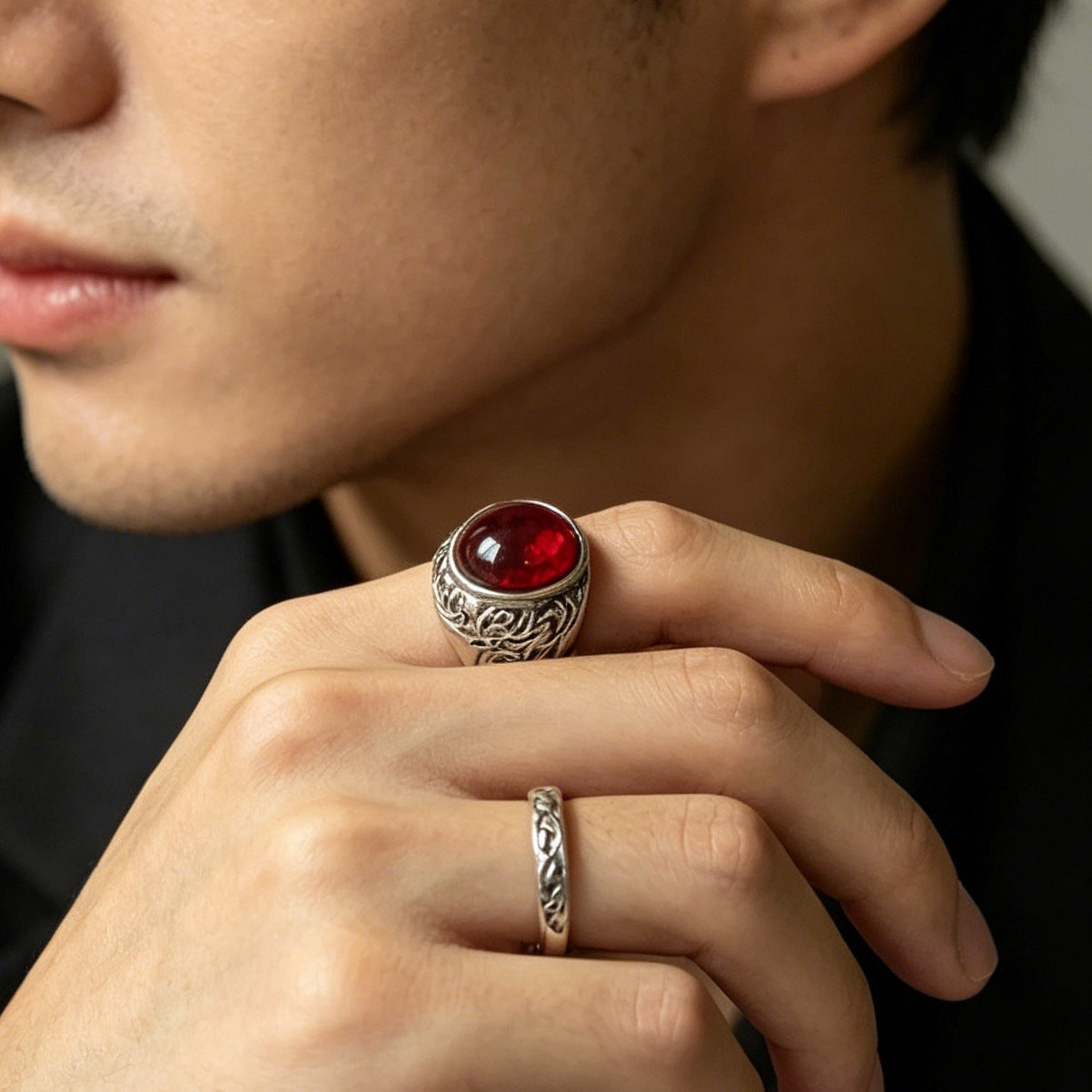 Men's & Women's Fashion Skull Dragon Retro Punk Single Rings