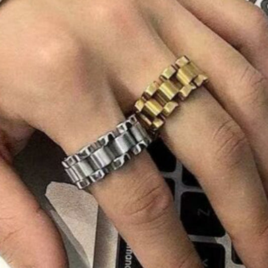 Good Texture Match French Elegant Titanium Steel Electroplating Tank Bracelet