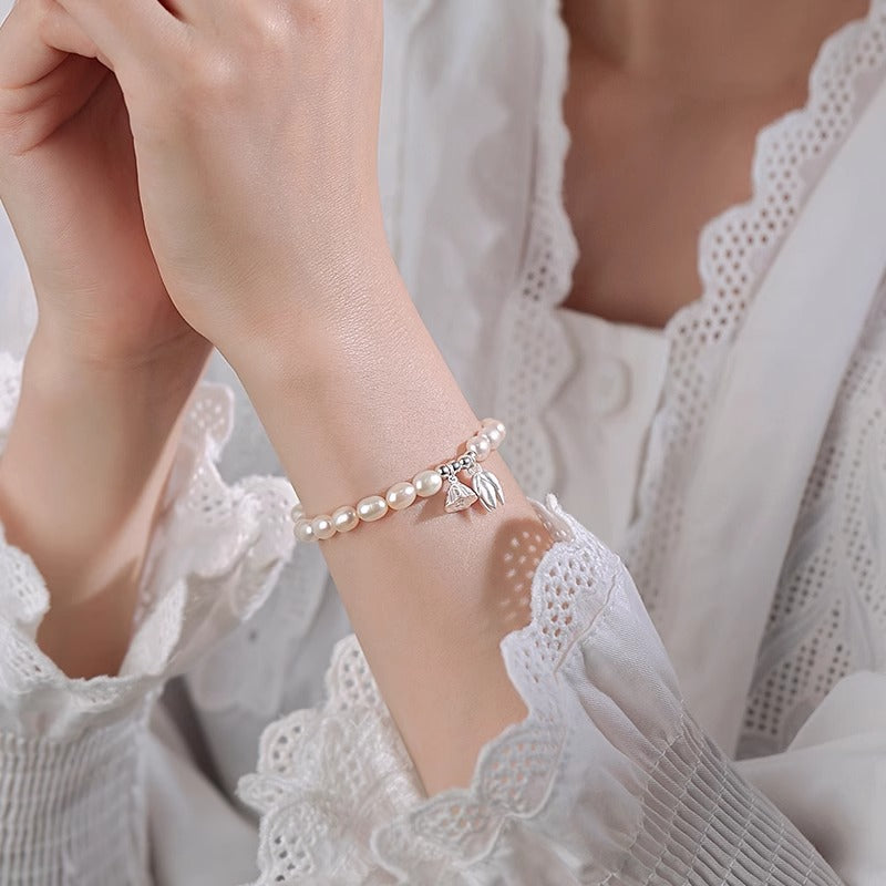 Bracelets de copines de luxe légers et tendance pour femmes, graines de Lotus, été