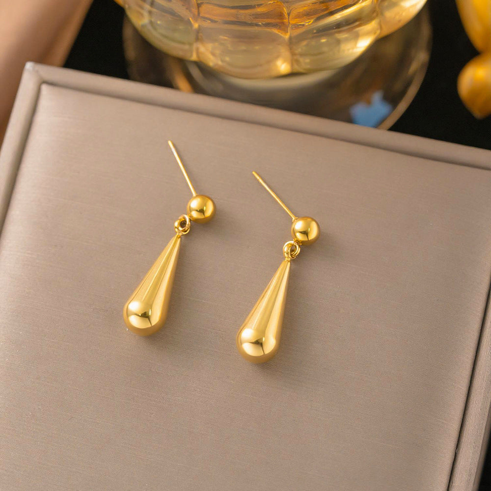 Small Commodity Fashion Simple Style Titanium Steel Water Jewelry Set
