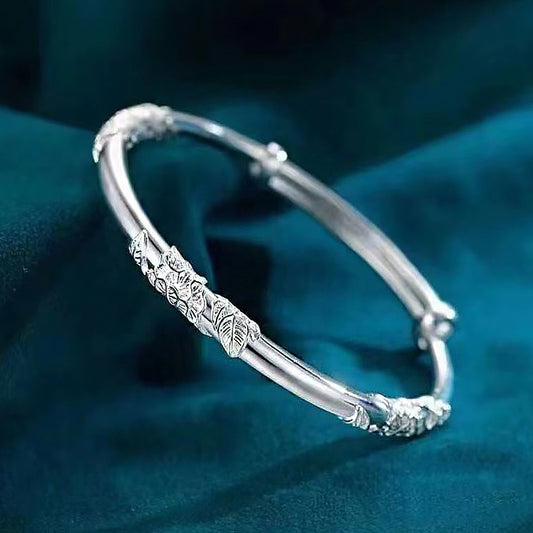 Bracelets lumineux à la mode plaqués argent pour femmes, diffusion animée de maladie d'amour