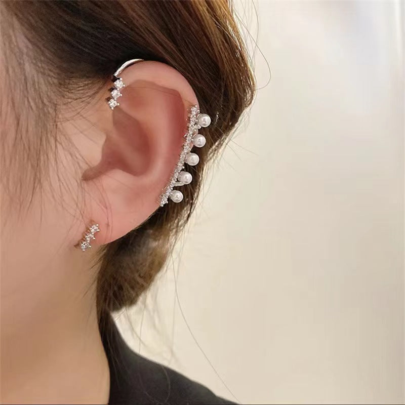 Hollow Butterfly Hook Tassel Flowers Snowflake Wheat Wings Integrated High-grade Ear Clip