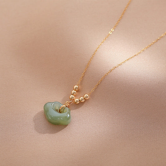 Peace Buckle Fashion Clavicle Chain Exquisite Necklaces