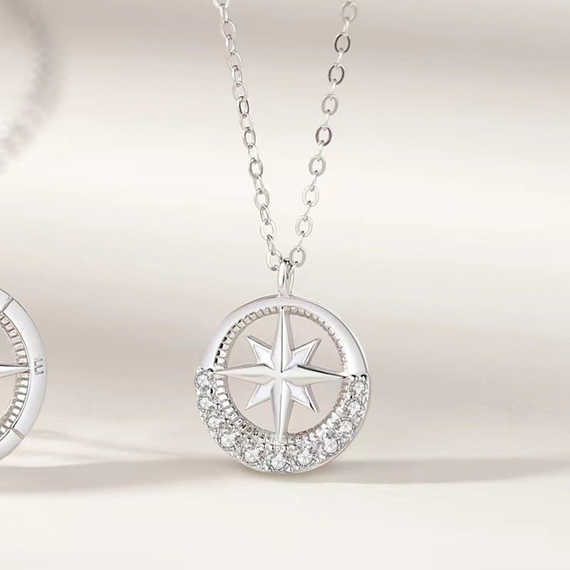 Awn Star Compass Couple Paire De Colliers