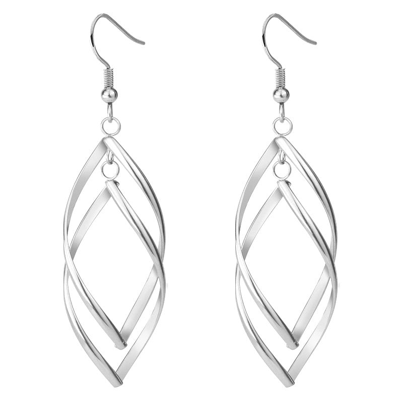 Women's Hook Simple Fashionable Temperamental Geometric Titanium Pendants